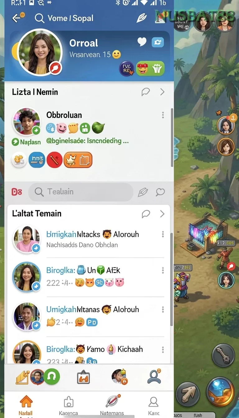 Cuplikan layar API303 — menu navigasi